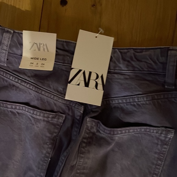 Zara purple jeans ( wide leg) - Picture 3 of 3